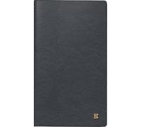 BRUNNEN 758 2026 Agenda de poche en cuir Noir Format A6