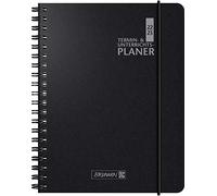 BRUNNEN A5 1075961903 Agenda scolaire 2022/2023 Format A5 17 x 24 cm Noir 2 pages = 1 semaine