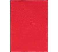 BRUNNEN Agenda 796 2026, format A5, en cuir synthétique, rouge