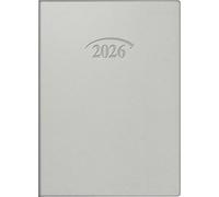 BRUNNEN Agenda de poche 736 2026, format A6, en plastique, argenté