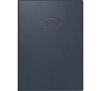 BRUNNEN Agenda de poche 736 2026, format A6, en plastique, bleu foncé