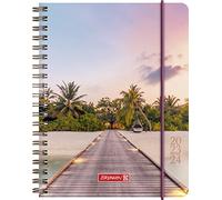 BRUNNEN Agenda hebdomadaire « Paradise » 2023/2024 A6 multicolore 2 pages = 1 semaine