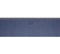 BRUNNEN Agenda horizontal, Planning Hebdomadaire, modèle 777 (2025), 2 pages = 1 semaine, 326 × 102 mm, 112 pages, couverture en carton, bleu