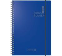 BRUNNEN agenda & planning des cours (2025/2026), 2 pages = 1 semaine, A4, 224 pages, couverture plastique Baladek, bleu