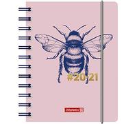 BRUNNEN Agenda scolaire 2020/2021 « #Harmony Bumblebee » - 1 jour par page - Format A6 - Couverture en polypropylène