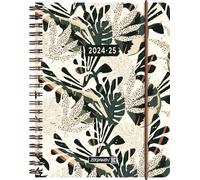 BRUNNEN Agenda scolaire 2024/2025 Little Plants, 2 pages = 1 semaine, format A6, 208 pages, multicolore