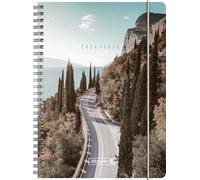 BRUNNEN Agenda scolaire 2024/2025 « Roadtrip », 2 pages = 1 semaine, format A5, 208 pages, multicolore