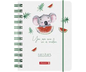 Brunnen Agenda scolaire Koala 2022/2023 A6 1 page = 1 jour : 1 page = 1 jour - Sa. + So. sur une page - 1071755033 - Koala