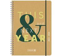 BRUNNEN Agenda scolaire "This&Next" 2023/2024 2 pages = 1 semaine A5 Naturel