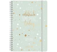 BRUNNEN Agenda semainier Celebrate 2023/2024 A5 menthe 2 pages = 1 semaine