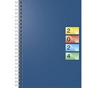BRUNNEN Agenda semainier DATAline modèle 796 2024 2 pages = 1 semaine Format feuille 14,8 x 20,8 cm Imprimé quatre couleurs