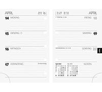 BRUNNEN Agenda semainier de rechange modèle 723 2023, Planning Hebdomadaire - Dimensions des feuilles : 7,6 x 11,2 cm