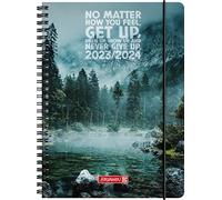 BRUNNEN Agenda semainier « Get Up » 2023/2024 A5 multicolore 2 pages = 1 semaine