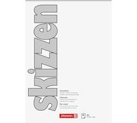 Brunnen Bloc de 50 feuilles à dessin Format A5 148 x 210 mm 190 g/m²