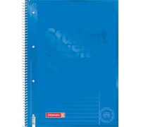 BRUNNEN Bloc-notes Premium Student Colour Code | A4, linéature 25, 80 feuilles, azur