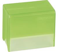 Brunnen Boîte styrolux pour 250 fiches cartonnées A7 Vert pâle transparent