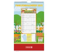 BRUNNEN Calendrier familial (2025) « Graphics », 1 page = 1 mois, 12 feuilles