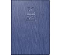 BRUNNEN Calendrier hebdomadaire modèle 713 2023 - Dimensions de la feuille : 7,2 x 10,2 cm - Bleu