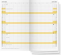 BRUNNEN Calendrier mensuel de rechange, modèle 746 2026, 87 x 153 mm