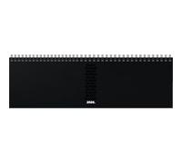 Brunnen Carnet de notes horizontal, modèle 774 2026, « Black Classic », en plastique, 326 × 102 mm