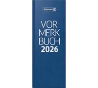 BRUNNEN Carnet de notes modèle 786 2026, 110 x 297 mm, en plastique, bleu