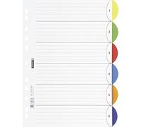 Brunnen colour code ringbuchregister ordnerregister pP, demi-cercle, format a4 225 x 297 rose