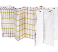 BRUNNEN Planorama Planora 2024-1 page = 15 mois - 138 x 29,5 cm - Plié en leporello - Blanc