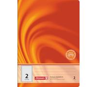 BRUNNEN Vivendi Premium Cahier d'écolier, format A4, linéature 2, 32 feuilles, orange