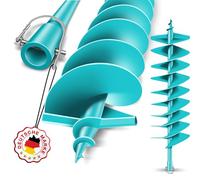 BRUNNENTAL® Tarière 200 mm - Compatible Meche Tariere Thermique & Électrique - Foreuse Jardin/Tarière pour Perceuse 20mm - Pointe Robuste 200mm - Outil Creuser Trou Terre Fiable