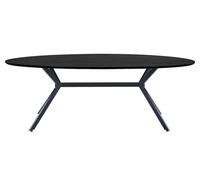 BRUNO - Table ovale L220 Noir