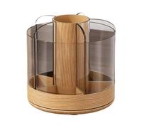 Brush Organizer - Large Capacity 360 Rotating Storage | Make Up Brush Holder Organizer for Women Cosmetics Lipstick Perfume Beauty Tools Comb Home Bedroom Desk Vanity