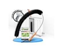 BRUSHYZ Brosse Nettoyage Radiateur 79cm I Plumeau Radiateur Longue Fine | Réduire les Coûts de Chauffage I Air Plus Sain I Flexible I Poils Doux I Ailettes et Interstices I e Purge Incluse