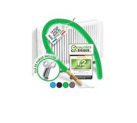 BRUSHYZ Brosse Radiateur 115cm I Plumeau Radiateur I Goupillon Radiateur | Réduire les Coûts de Chauffage I Air Plus Sain I Flexible et Lavable I Pour Ailettes & Espaces Étroits I e Purge Incluse