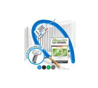 BRUSHYZ Brosse Radiateur 115cm I Plumeau Radiateur I Goupillon Radiateur | Réduire les Coûts de Chauffage I Air Plus Sain I Flexible et Lavable I Pour Ailettes & Espaces Étroits I e Purge Incluse
