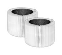 BRUVISH (2 pièces) Filtres de rechange pour purificateur d'air Blue Pure 511i Max, Filtre HEPA H13 True et Filtre à charbon actif 2 en 1, à comparer à la référence F5MAX, 511i Max filtre blanc