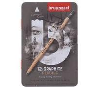 bruynzeel Crayon à papier Expression, étui métal de 12 G