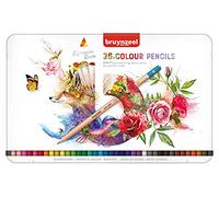 bruynzeel Crayons de couleur Expression, étui en métal de 36 G