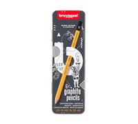 Boîte De 6 Crayons Graphite - 1h 2h Hb 1b 2b 4b - Bruynzeel