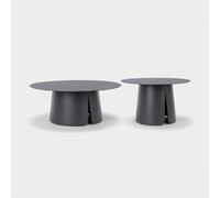 Bryan Bizzotto Lot de 2 tables basses en aluminium noir
