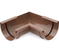 BRYZA Gouttière d'angle intérieure en plastique Ø 100 mm, brun RAL 8017