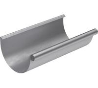 BRYZA Gutter, gouttière galvanisée Ø 150 mm, longueur 4 m, zinc naturel