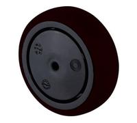 BS Rollen BS Rollen Roue en caoutchouc 75 mm noir Corps de roue plastique noir, KL Quantité:1