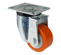 BS Rollen BS Rollen Roulette pivotante N100.B90, avec plaque, diamètre 80, L 40mm 250kg, polyuréthane moulé Quantité:1