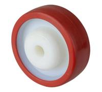 BS Rollen BS Roue en plastique B27 Ø 125 mm rouge 98 Shore A Axe Ø 20 mm 50 kg Quantité:1