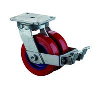 BS Rollen BS Roulettes Double roulette S120.C11 avec frein Roue Ø 150 mm Fonte-Polyuréthane Quantité:1