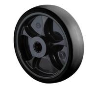 BS Rollen BS Roulettes roue en caoutchouc thermoplastique 100 mm noire, synthétique, RL Quantité:1