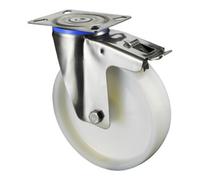 BS Rollen Roulette de transport en acier inoxydable H120.A90.125 BS Rollen Quantité:1