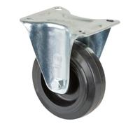 BS Rollen Roulette fixe BS Rollen, bandage élastique noir Ø 100 mm Quantité:1