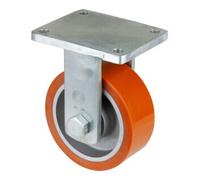 BS Rollen Roulette fixe de charge lourde D.roue 200 mm cap.charge 1400 kg polyuréthane mou Quantité:1