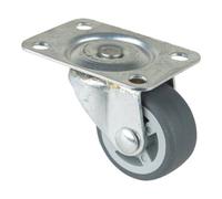 BS Rollen Roulette pivotante D.roue 30 mm cap.charge 20 kg avec plaque de fixation caoutch Quantité:1